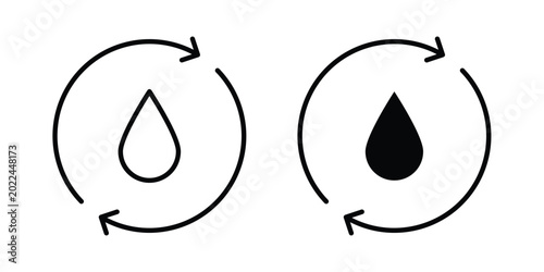 Blood flow icon vector Illustration, Solid and stroke Style Icon