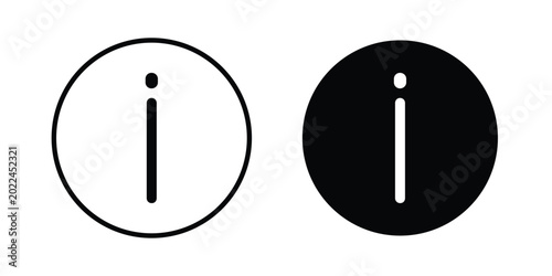 Photos Information icon vector Illustration, Solid and stroke Style Icon