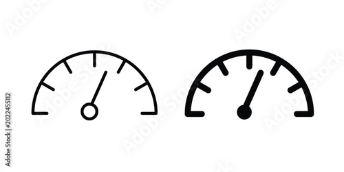 Performance indicator icon vector Illustration, Solid and stroke Style Icon