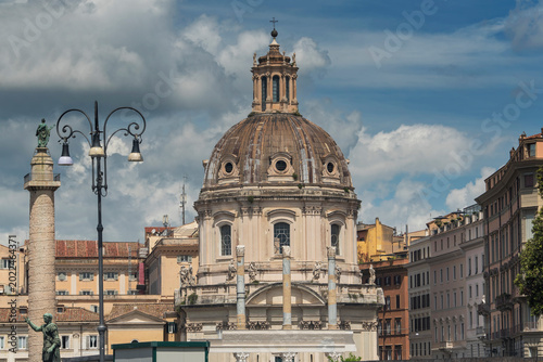 Εκτύπωση καμβά The historic church of the most holy name of mary at the trajan forum