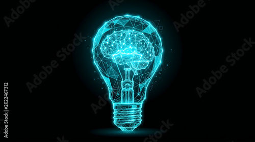 light bulb isolated on black