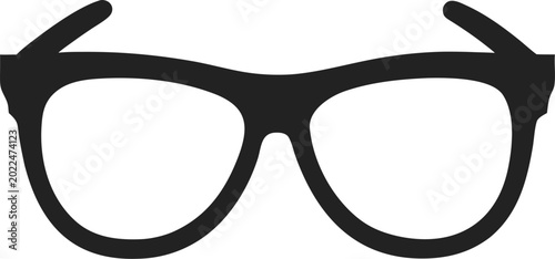 spectacles silhouette icon vector  on white background 