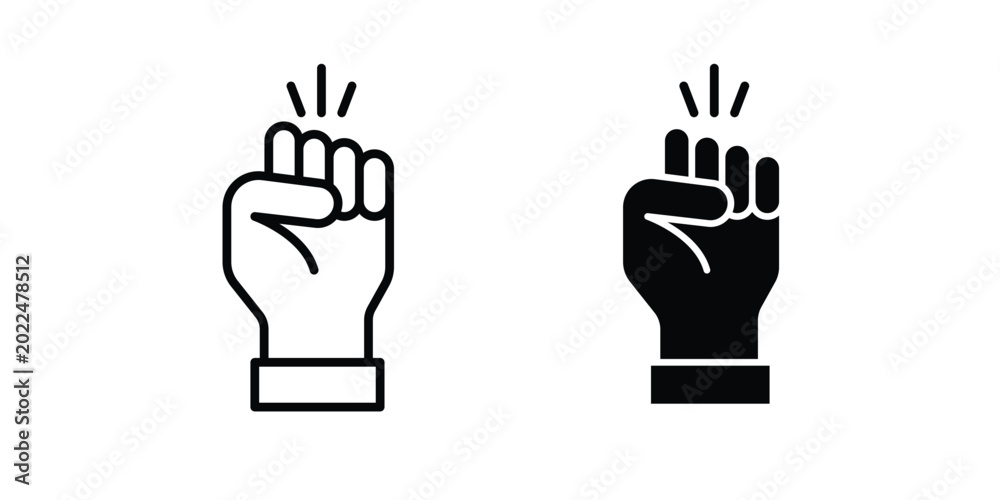 Obraz premium Empowerment icon solid Design. Line icons for web