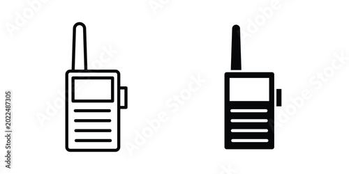 фотографія Walkie talkie icon solid Design. Line icons for web