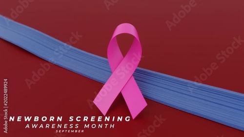 Newborn Screening Awareness Month Regular Checkups Help Protect Baby Health. Animation Video.