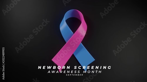 Newborn Screening Awareness Month Regular Checkups Help Protect Baby Health. Animation Video.