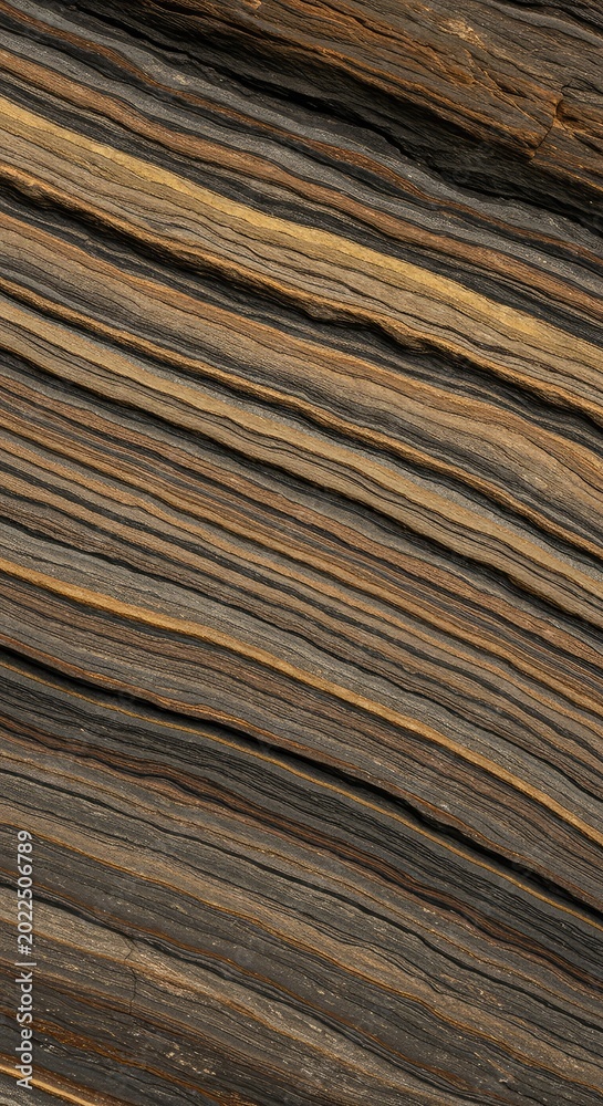 Fototapeta premium Detailed natural layers of ancient multicolored sedimentary rock showing stratification, erosion, and deep geological history ,pattern ,crust ,texture