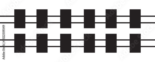 Canvastavla fence, picket wood outline, silhouette fence panel, wooden fence clip art