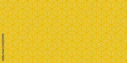 Bild auf Leinwand Futuristic minimal honeycomb mosaic yellow background