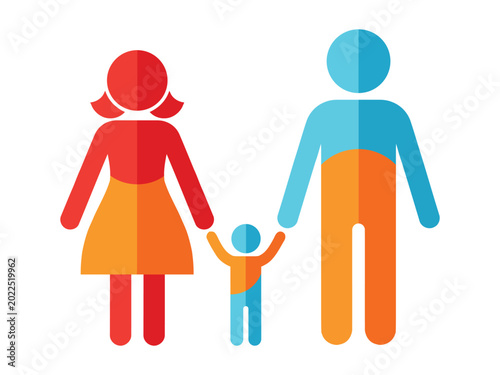 Unique and clean Family icons set  