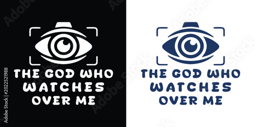 Obraz na plátne God Watches Urban Streetwear Apparel T shirt Clothing Design