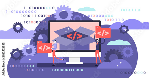 Tableau sur toile Open source illustration, transparent background