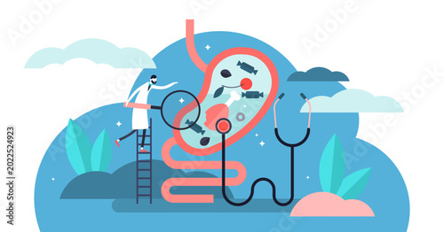 Принти на полотні Gastroenterology illustration, transparent background