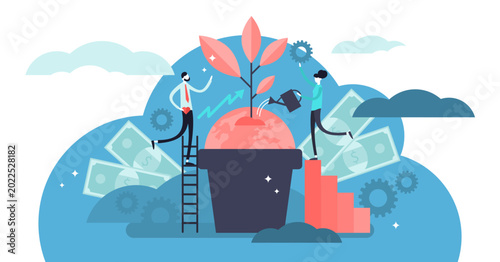 Canvastavla Business social responsibility illustration, transparent background