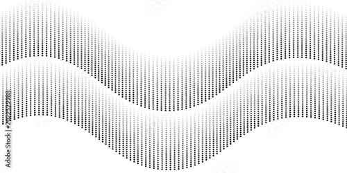 Fotografía Dotted wave line pattern