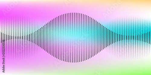 Фотография Dotted wave line pattern