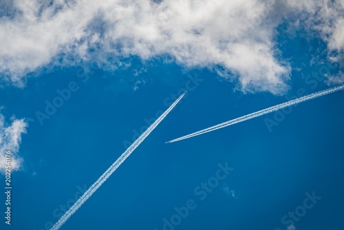 airplane in the sky