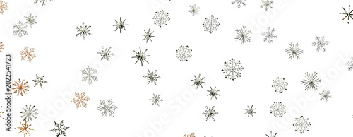 Fotografia Elegant snowflake pattern perfect for winter holiday decoration