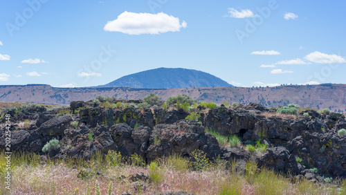 An Ancient Lava Flow, A Ridge And Mt Dome California