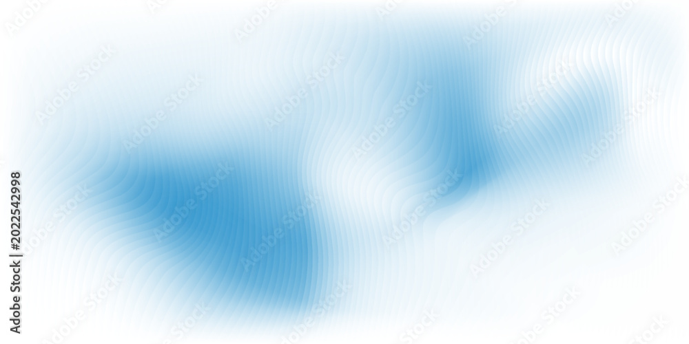 Obraz premium Abstract blue ripple glass effect background with glowing white light leaks gradient, modern banner header fashion backdrop wallpaper web design