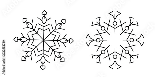 Quadro su tela Vector hand-drawn doodle mandala with ethnic tribal ornaments