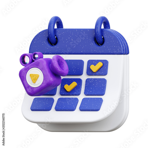 Content Schedule 3D Icon