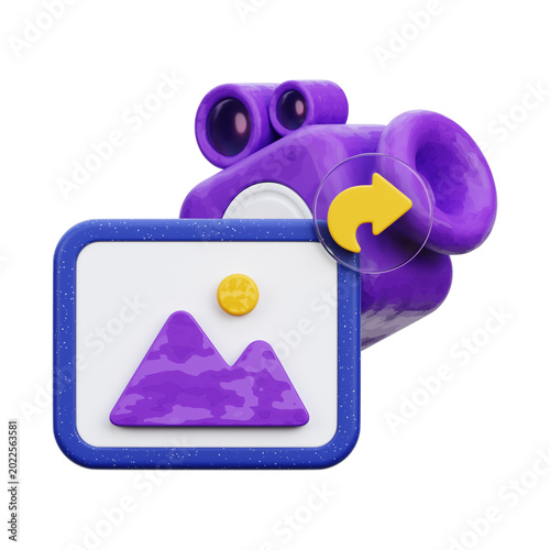 Share Content 3D Icon