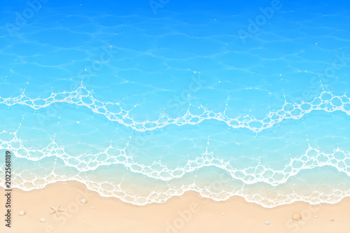 waves on the beach