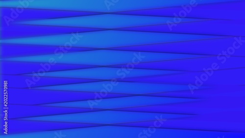 Abstract Geometric Background with Horizontal Blue Zigzag Lines and Sharp Triangles Pattern