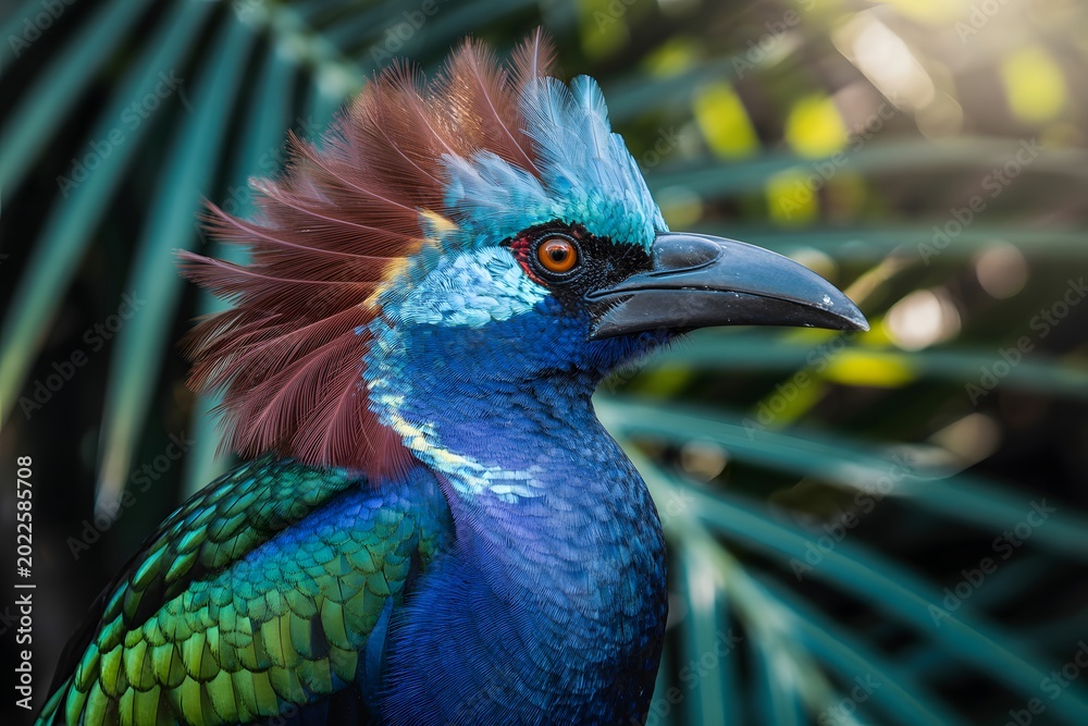 Obraz premium Beautiful wildlife photography of a rare bird high resolution picture