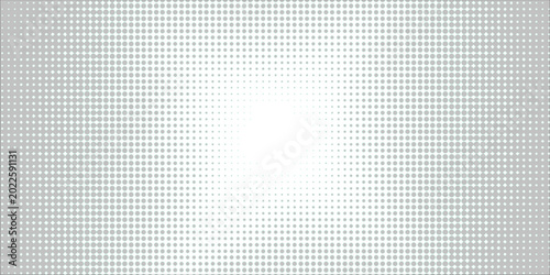 Grunge halftone gradient background. Faded grit noise texture. White and black sand wallpaper. Retro pixelated backdrop. Anime or manga style comic overlay