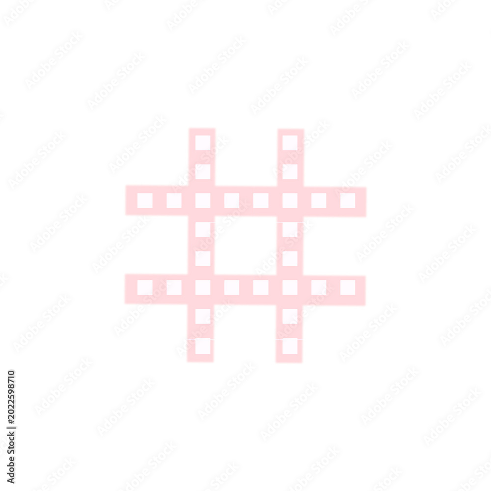 Obraz premium Pink Check Hash