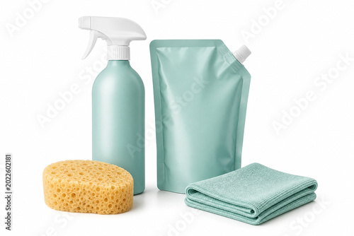 Eco cleaning product mockup