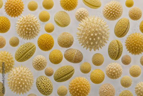 Pollen grains biology background