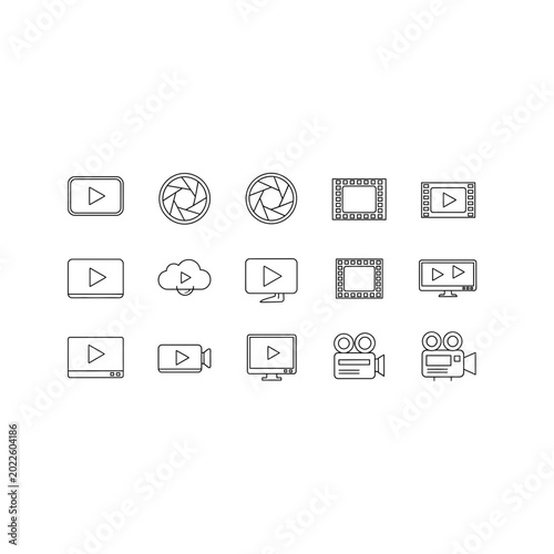 Recording and playback linear icons with streaming technology collection
