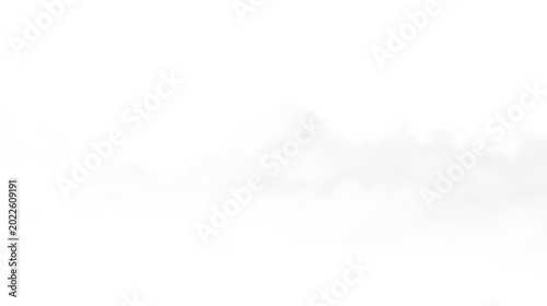 Cuadro en lienzo Clouds move across the sky during the day, shifting shapes and appearing as if f