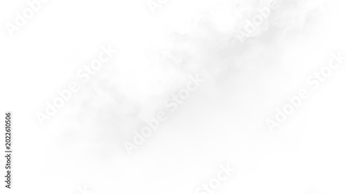 Фотография Soft gray clouds appear on a transparent background creating an airy feeling ide