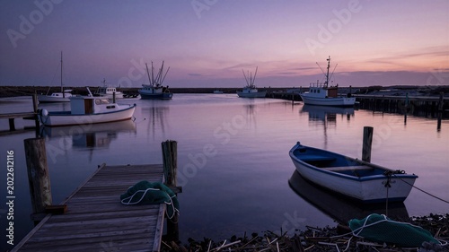 Forgotten Fishing Harbor at Twilight