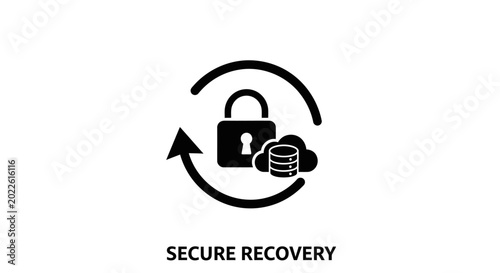 Fotografija Secure data recovery icon symbol.