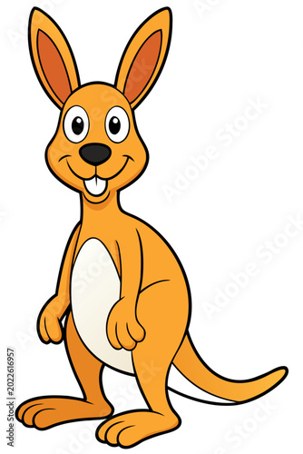  kangaroo-coloring-page-design-vector