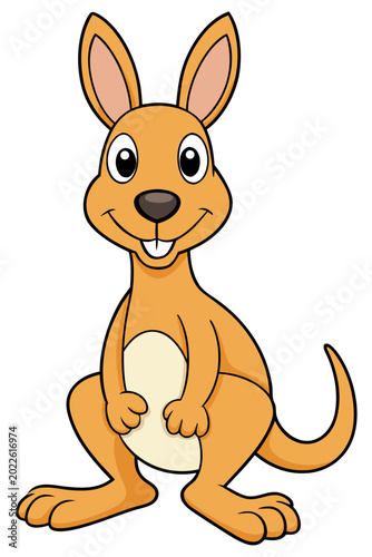 kangaroo-coloring-page-design-vector