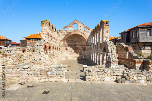 Tableau sur toile Hagia Sophia Church or Saint Sofia Church, Nesebar