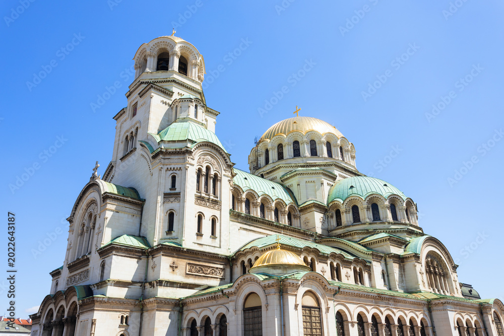 Fototapeta premium St. Alexander Nevsky Cathedral in Sofia, Bulgaria