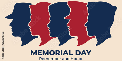 Konstfotografi Memorial day remembrance silhouette profiles of military personnel honoring fall