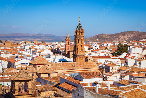 Foto Saint Sebastian Parish Church in Antequera city, Spain