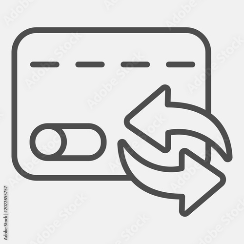 Slika na platnu Credit card data change concept