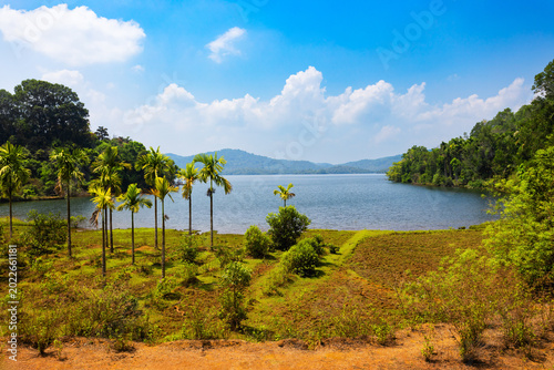 Bild auf Leinwand Talakalale Balancing Reservoir is located near Jog Falls
