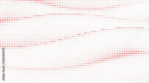 Photos Red Heart Gradient Pattern White Background, Red Heart Halftone Abstract Backgro