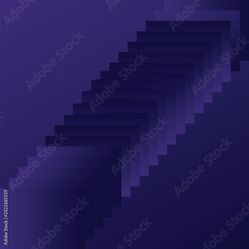 A futuristic 3d digital wallpaper featuring an abstract blue geometric background with light reflecting off a pattern of square shapes and technological cubes in a modern design concept