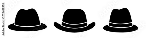 Foto Retro Men’s Hat Collection Silhouette